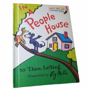In a People House Theo. LeSieg Vintage Dr. Seuss Hardcover Vintage 1972